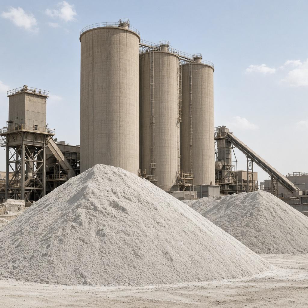 Industrial cement powder and plant silos
